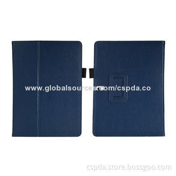 PU tablet PC back stand case cover for Samsung Galaxy Tab S 10.5, with Pen Slot Function